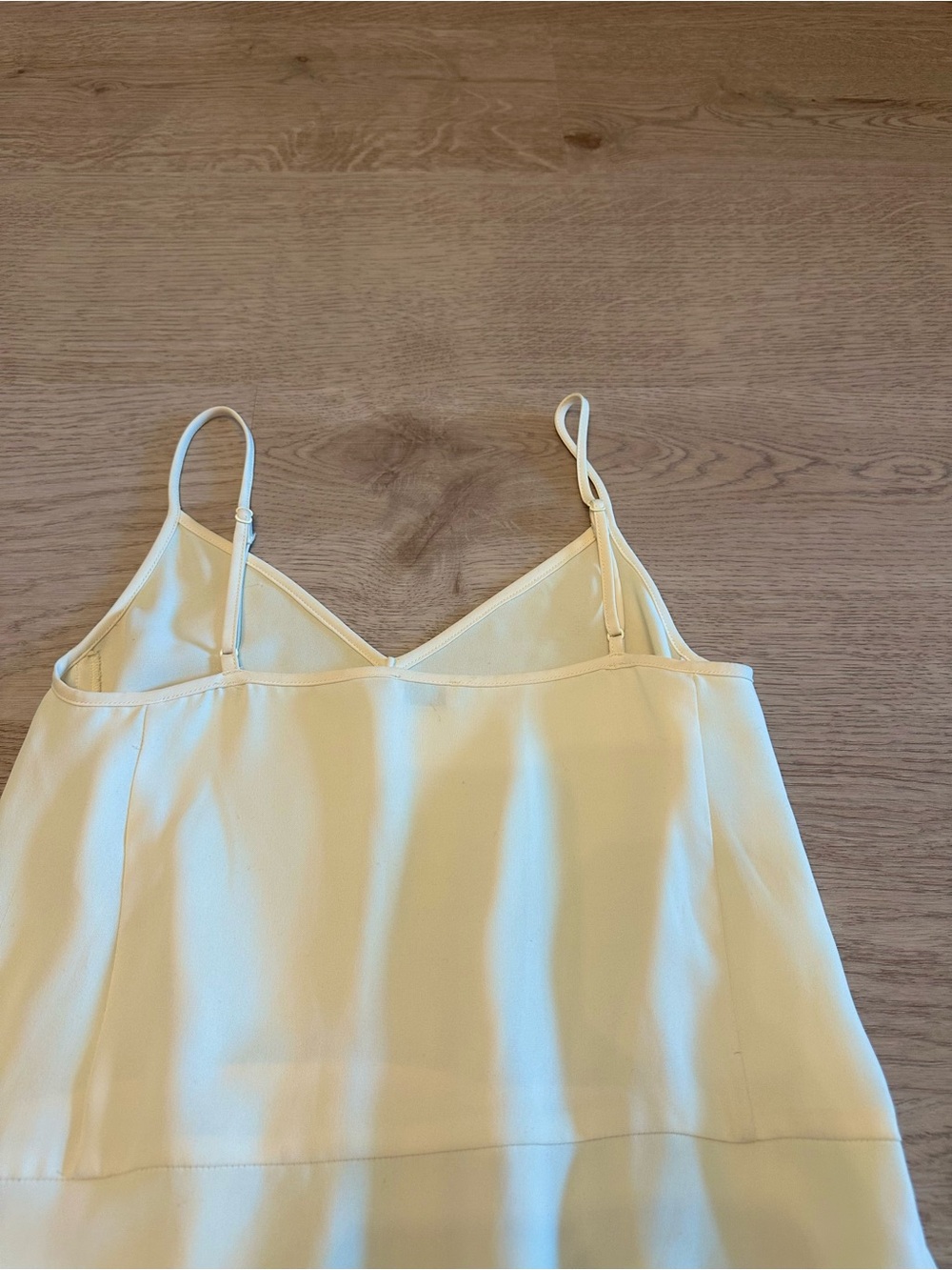 Little Moon Butter Yellow Lace-Trim Slip dress - Picture 10 of 11